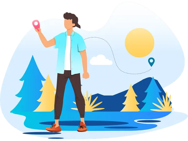 Travel Destination  Illustration