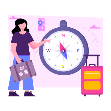 Travel Direction  Illustration