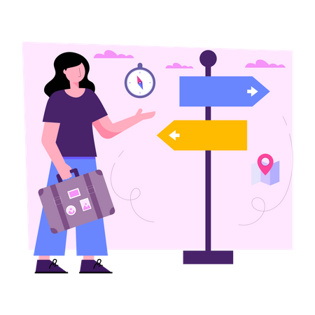 Travel Direction  Illustration