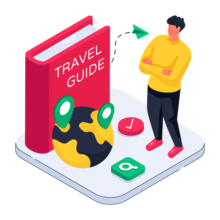 Travel Guide Book  일러스트레이션