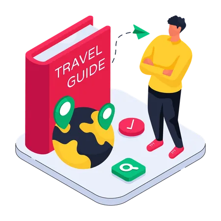 Travel Guide Book  Illustration