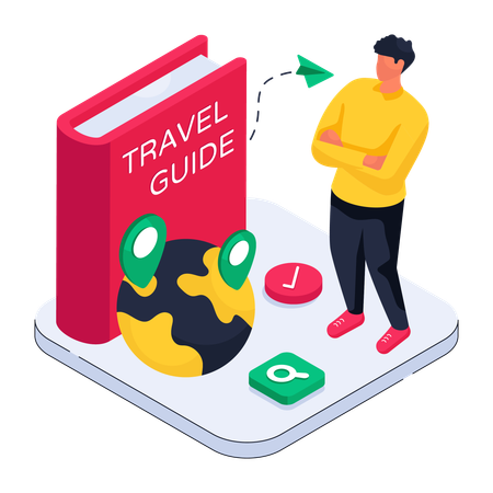 Travel Guide Book  Illustration