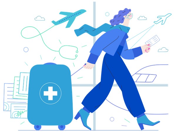 Travel insurance Illustration