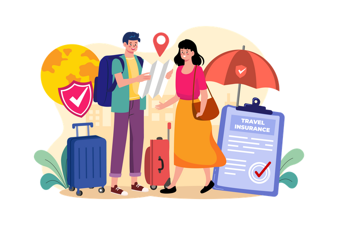 Travel Insurance  Illustration