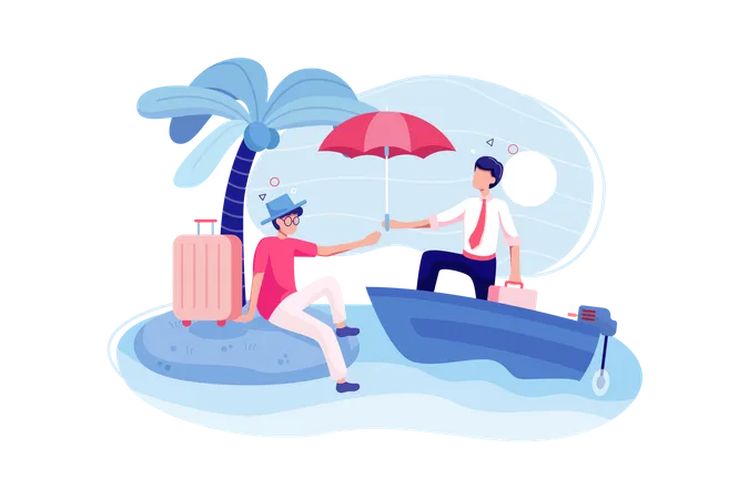 Travel Insurance concept  Illustration