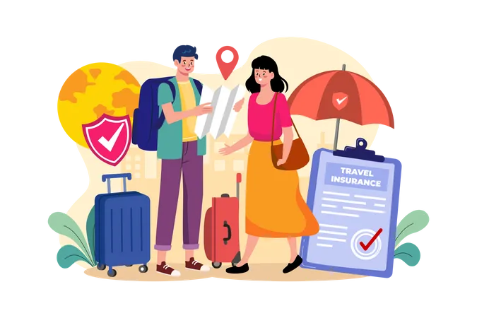 Travel Insurance  Illustration