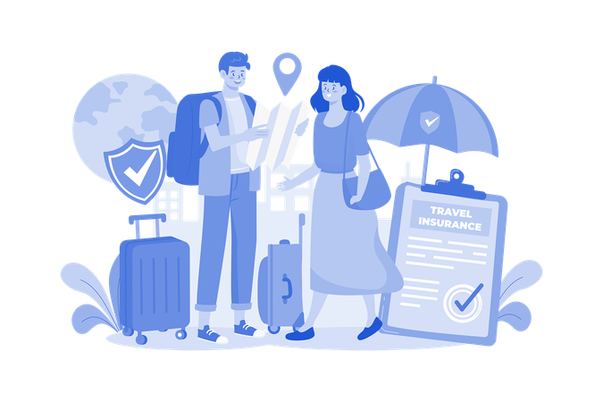 Travel Insurance  Illustration