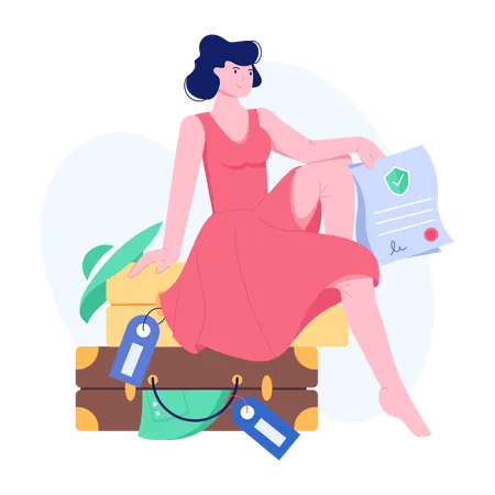 Travel Insurance  Illustration