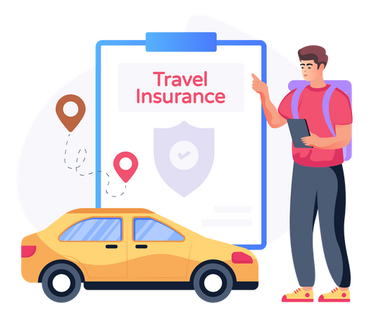 Travel Insurance  Illustration