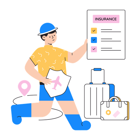 Travel insurance  Illustration