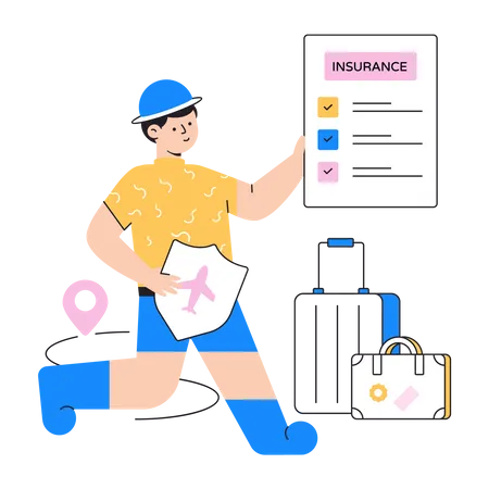 Travel insurance  Illustration