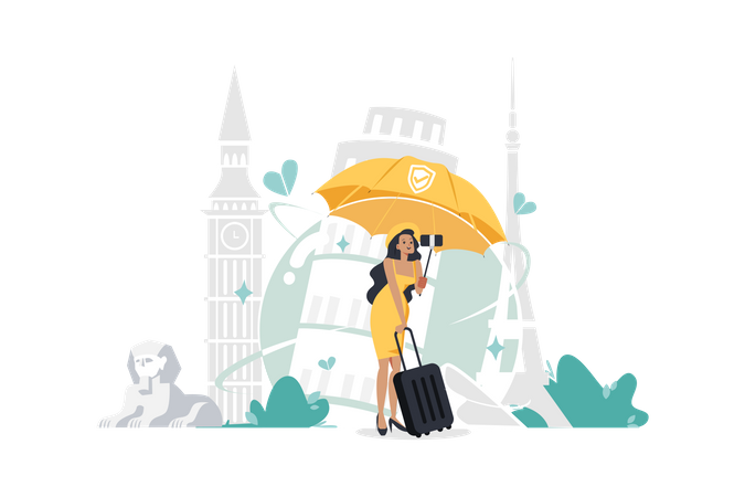 Travel Insurance  Illustration