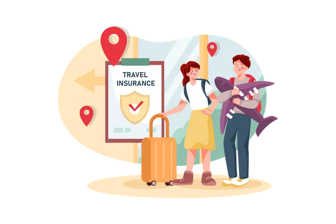 Travel Insurance  Illustration