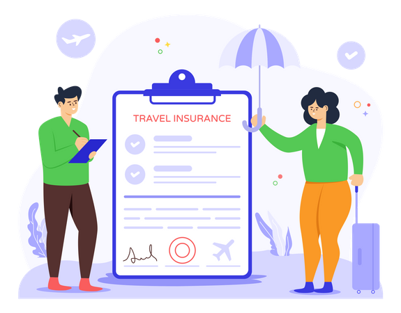 Travel Insurance  Illustration