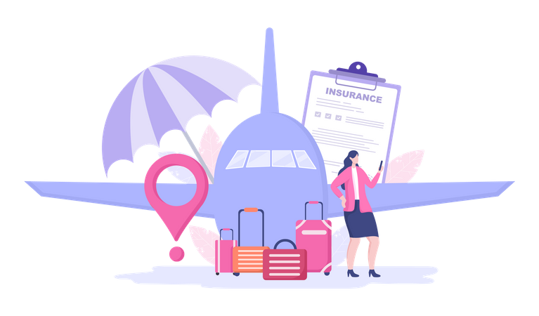 Travel Insurance  Illustration