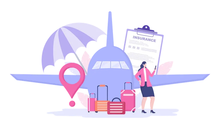 Travel Insurance  Illustration