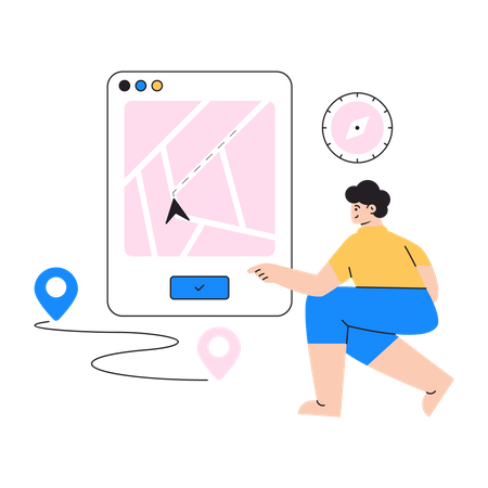 Travel location  Illustration