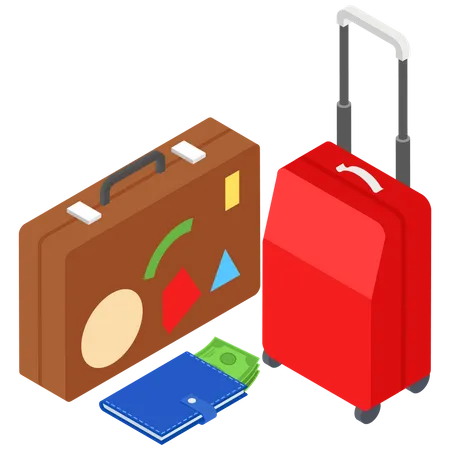Travel Luggage Illustration