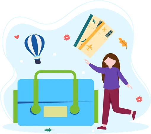 Travel Luggage Illustration