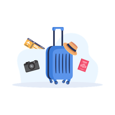 Travel Luggage  Illustration