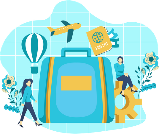 Travel luggage  Illustration