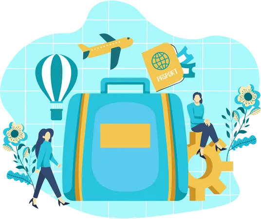 Travel luggage  Illustration