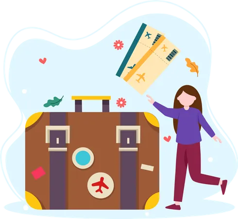 Travel luggage  Illustration