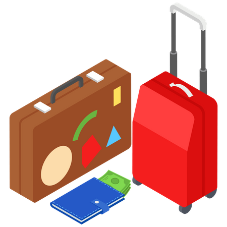 Travel Luggage  イラスト
