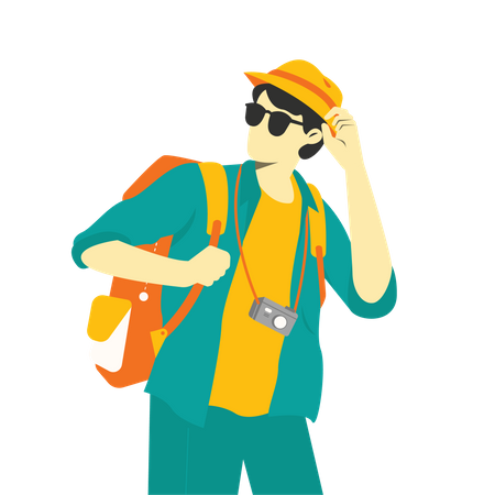 Travel man  Illustration