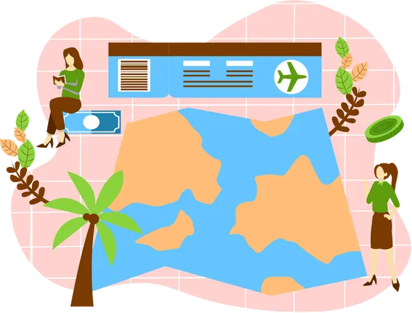 Travel Flat Design Illustration