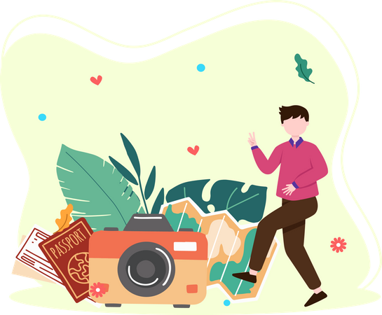 Travel memories  Illustration