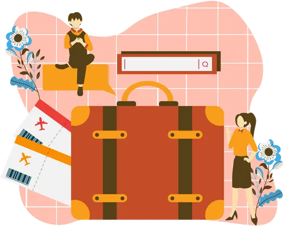 Travel packing  Illustration