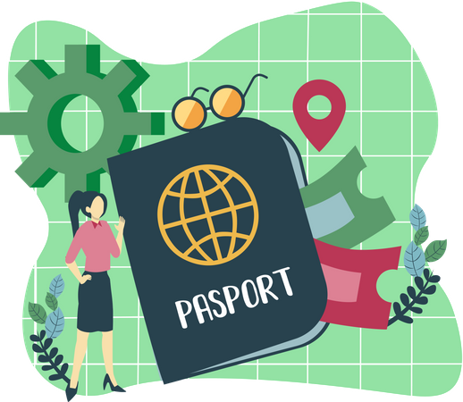 Travel Passport  Illustration