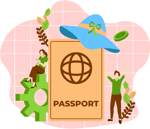 Travel Passport  Illustration