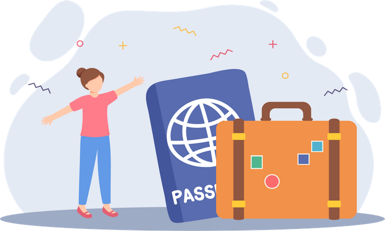 Travel passport  Illustration