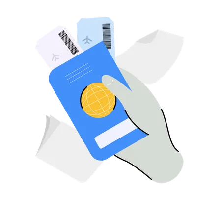 Travel passport  Illustration