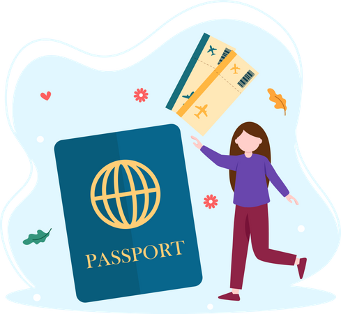 Travel passport  Illustration