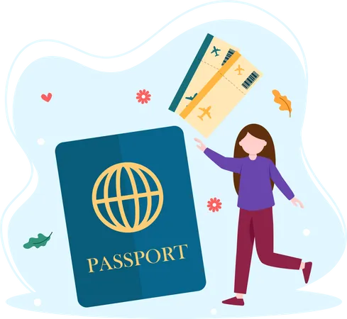 Travel passport  Illustration