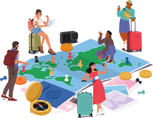 Travel Planning  일러스트레이션