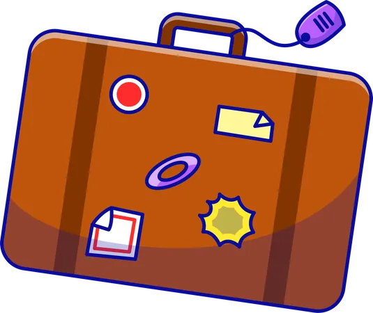 Travel Suitcase  Illustration