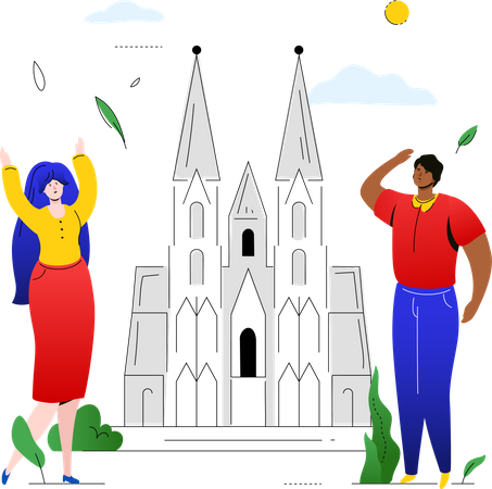 Travel to Germany Illustration