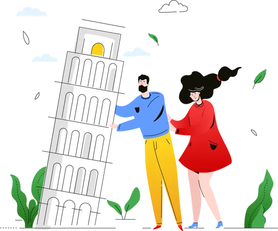 Travel to Italy  Illustration