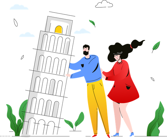 Travel to Italy  Illustration