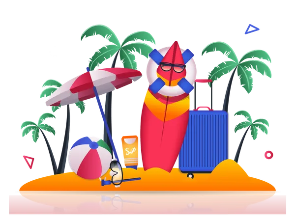 Travel Vacation Illustration