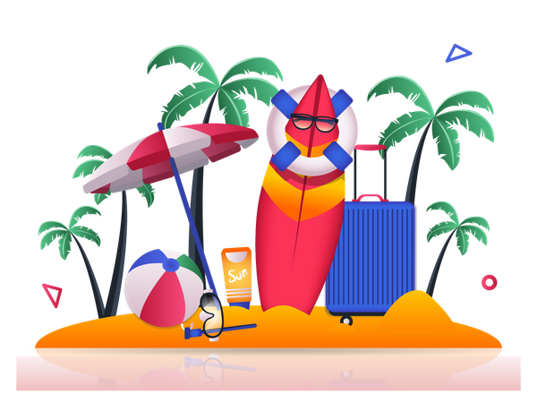 Travel Vacation  Illustration