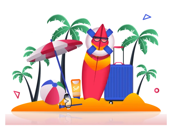 Travel Vacation  Illustration