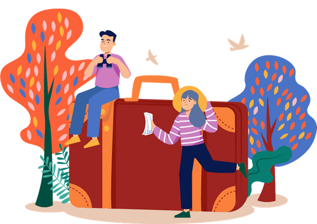 Travel vacation  Illustration