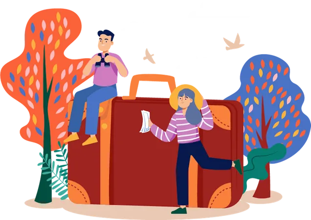 Travel vacation  Illustration