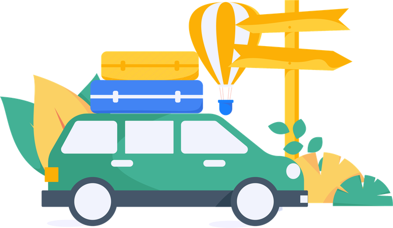 Travel vehicle  Illustration