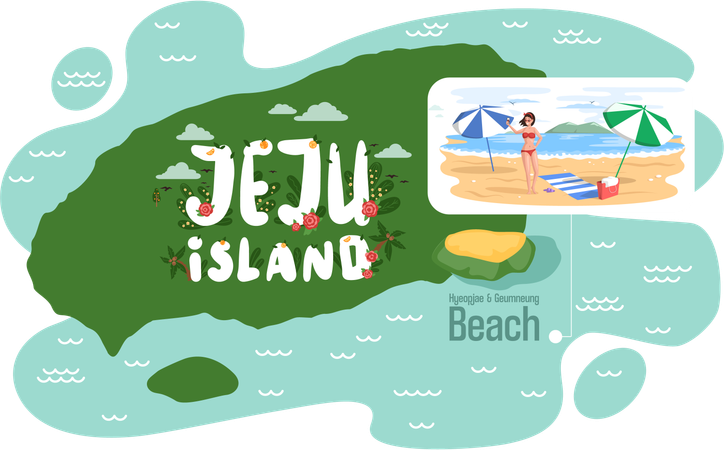 Travelers visit attractions and museums  Illustration